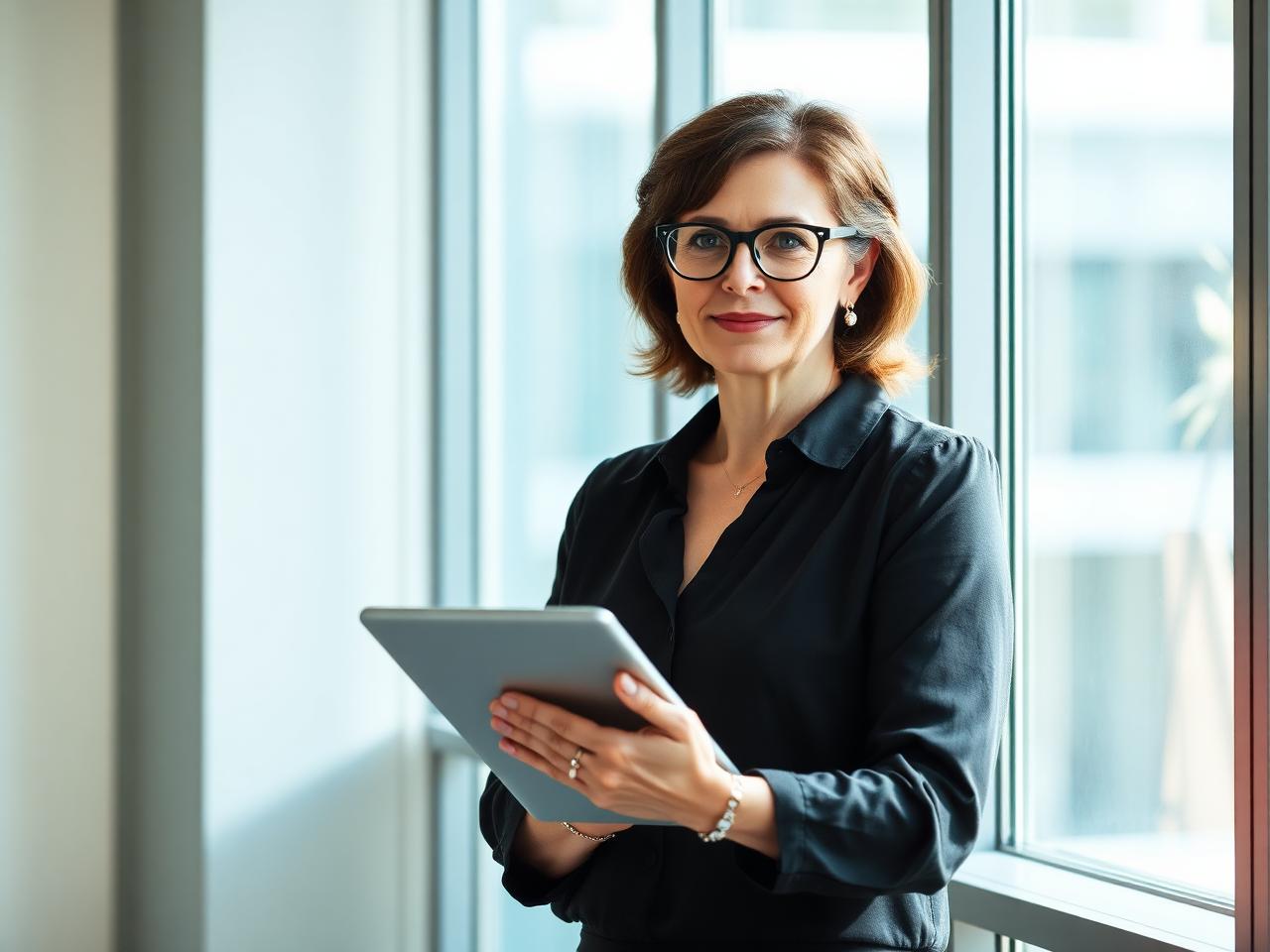 Program staff member at a government services office